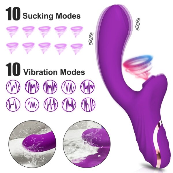 2 in 1 20 Modes Sucking Vibrator - Image 3