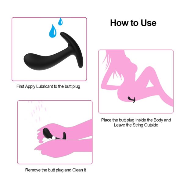 Set of 3 Silicone Anal Plug Vibrators - Image 6